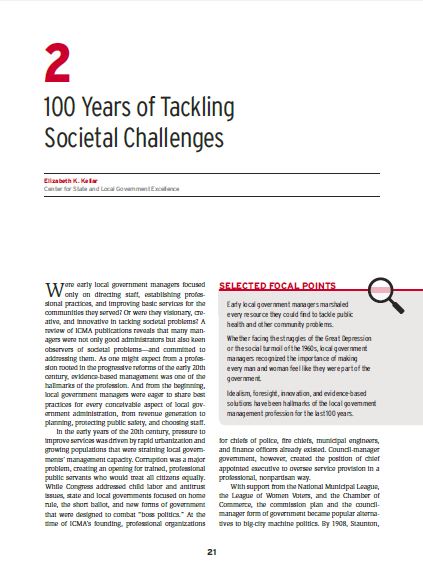 100 Years of Tackling Societal Changes (e-Document)