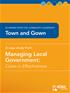 Town and Gown, Managing Local Government: Cases in Effectiveness