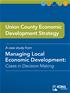 Union County Economic Development Strategy, Managing Local Economic Development: Cases in Decision Making