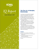 The Fine Art of Managing Relationships (e-Document)