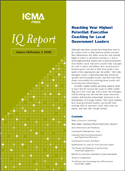 Reaching Your Highest Potential: Executive Coaching for Local Government Leaders