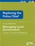 Replacing the Police Chief, Managing Local Government: Cases in Decision Making
