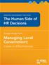 The Human Side of HR Decisions, Managing Local Government: Cases in Effectiveness