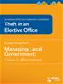 Theft in an Elective Office, Managing Local Government: Cases in Effectiveness