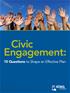 Civic Engagement: 10 Questions to Shape an Effective Plan