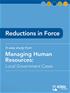 Reductions in Force, Managing Human Resources: Local Government Cases
