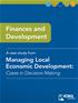Finances and Development, Managing Local Economic Development: Cases in Decision Making