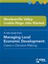 Meadowville Valley: Livable-Wage Jobs Wanted, Managing Local Economic Development: Cases in Decision Making