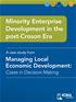 Minority Enterprise Development in the Post-Croson Era, Managing Local Economic Development: Cases in Decision Making