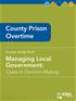 County Prison Overtime, Managing Local Government: Cases in Decision Making